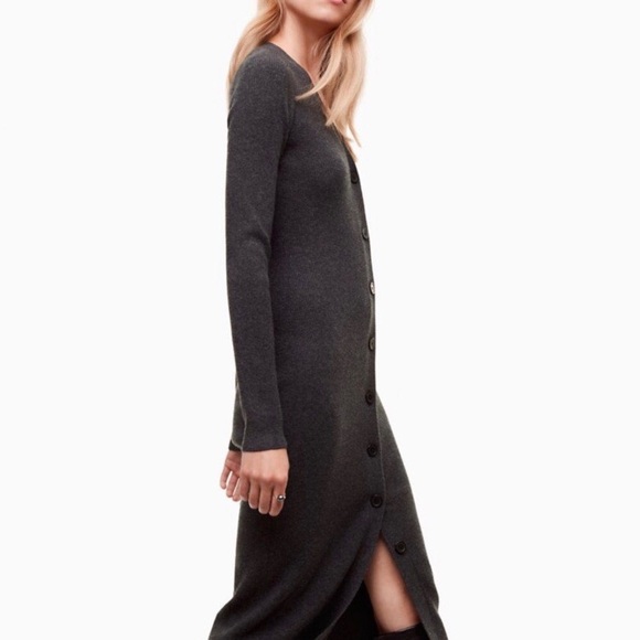 Aritzia Dark Gray Long Cardigan - Picture 2 of 14